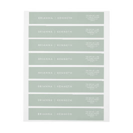 Moderne eenvoudige wijze elegante bruiloft