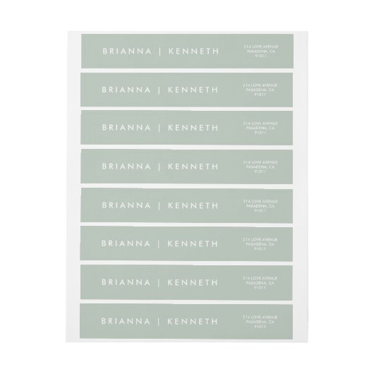 Moderne Eenvoudige Wijze Met Witte Lettering Weddi (Vel)