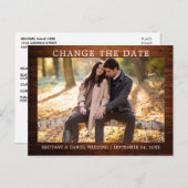 Moderne Eenvoudige Wijzig de Datum Nieuwe Datum Ho Briefkaart (Voorkant / Achterkant)