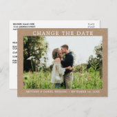 Moderne eenvoudige wijziging van de datum van de n briefkaart (Voorkant / Achterkant)