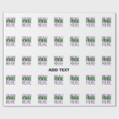 MODERNE EENVOUDIGE WITTE AFBEELDING TEMPLATE MET B CADEAUPAPIER (Vlak)