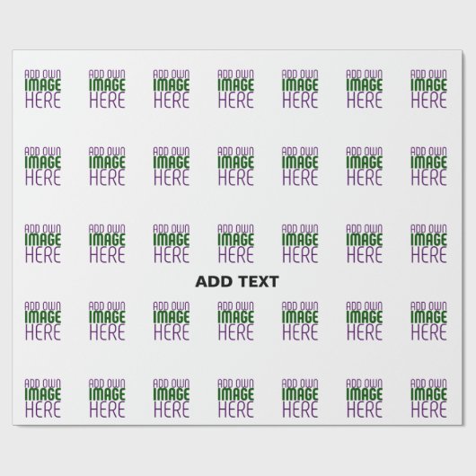 MODERNE EENVOUDIGE WITTE AFBEELDING TEMPLATE MET B CADEAUPAPIER (Vlak)