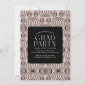 Moderne Eenvoudige Witte Foto Afstudeerfeest Kaart (Achterkant)