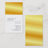 Moderne, eenvoudige, witte, minimale kleuren Pearl Visitekaartje (Voorkant / Achterkant)