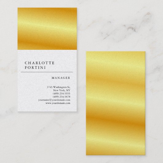 Moderne, eenvoudige, witte, minimale kleuren Pearl Visitekaartje (Voorkant / Achterkant)