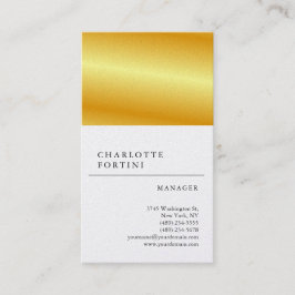 Moderne, eenvoudige, witte, minimale kleuren Pearl Visitekaartje
