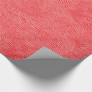 Moderne Eenvoudige Witte Rode Cadeaupapier