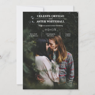 Moderne Eenvoudige Witte Tekst Donkere Foto Handfa Kaart