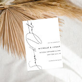 Moderne Eenvoudige Witte Trouw Script Save The Date