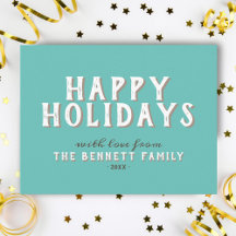 Moderne Eenvoudige Witte Typografie Prettige Feest