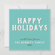Moderne Eenvoudige Witte Typografie Prettige Feest