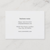 Moderne eenvoudige Wooden Light Grey Interior Desi Visitekaartje (Achterkant)