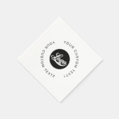 Moderne Eenvoudige zakelijke logo en rondetafeltek Servet (Hoek)