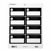 Moderne, eenvoudige zakelijke Logo Etiket (Full Sheet)