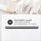 Moderne Eenvoudige zakelijke Logo-mailadres Etiket (Insitu)