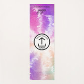 Moderne Eenvoudige Zakelijke Logo Zwart Tie Dye Gy Yogamat (Voorkant)