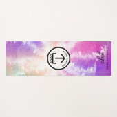 Moderne Eenvoudige Zakelijke Logo Zwart Tie Dye Gy Yogamat (Voorkant (horizontaal))