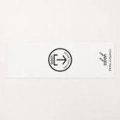 Moderne Eenvoudige Zakelijke Logo Zwart Wit Gym Yogamat (Voorkant (horizontaal))