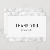 Moderne eenvoudige zakelijke promo code dank u kaa bedankkaart (Voorkant / Achterkant)