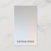 Moderne, eenvoudige zilver Professional met minima Visitekaartje (Voorkant)