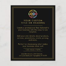 Moderne Eenvoudige Zwart Goud Business Logo Promot