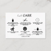 Moderne, eenvoudige zwart-witbedrijven visitekaartje (Voorkant)