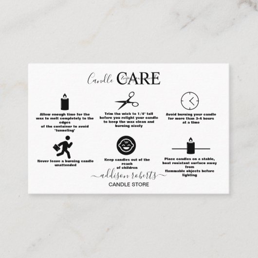 Moderne, eenvoudige zwart-witbedrijven visitekaartje (Voorkant)