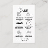 Moderne, eenvoudige zwart-witbedrijven visitekaartje (Voorkant)