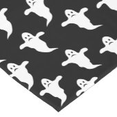 Moderne Eenvoudige Zwarte en Witte Geesten Hallowe Korte Tafelloper (Hoek)