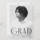 Moderne Eenvoudige zwarte fotograafpartij Kaart (Voorkant)