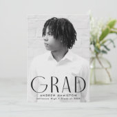 Moderne Eenvoudige zwarte fotograafpartij Kaart (Staand voorkant)