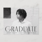 Moderne Eenvoudige zwarte fotograafpartij Uitnodiging Briefkaart (Voorkant)