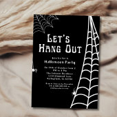 Moderne Eenvoudige zwarte Halloween spin hangen ui Kaart