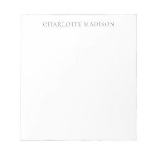 Moderne Eenvoudige Zwarte Witte Trendy Minimalisti Notitieblok