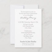 Moderne Eerste Heilige Communie in Roze Kaart (Achterkant)