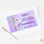 Moderne eerste Heilige Communistische Colorful Cro Rechthoekige Sticker (Envelop)