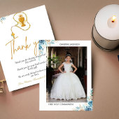 Moderne eerste heilige gemeenschap bedankt je kaar kaart