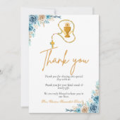 Moderne eerste heilige gemeenschap dank u voor uw bedankkaart (Voorkant)