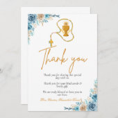 Moderne eerste heilige gemeenschap dank u voor uw bedankkaart (Voorkant / Achterkant)