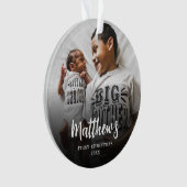 Moderne Eerste Kerstfoto Acryl Ornament (voorkant)