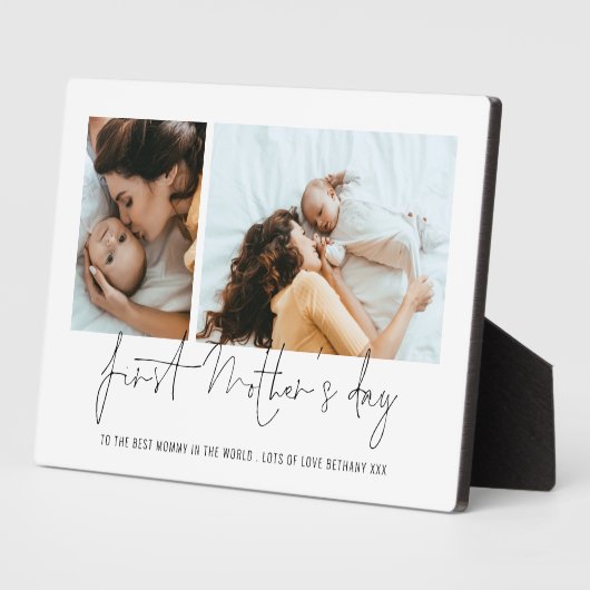 Moderne eerste Moederdag 2 Fotoscript Fotoplaat (Zijkant)