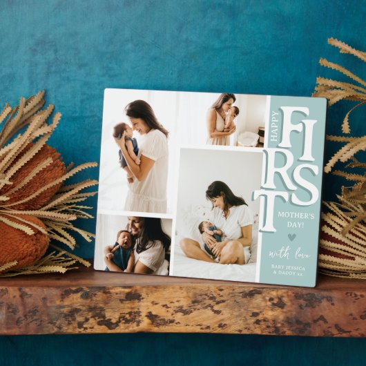 Moderne eerste Moederdag Afbeelding Collage Keepom Fotoplaat (Zijkant)
