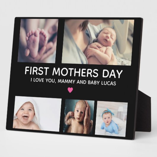 Moderne eerste Moederdag fotocollage Keepomwille Fotoplaat (Zijkant)