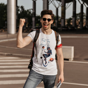 Moderne eerste reis rond de zon t-shirt