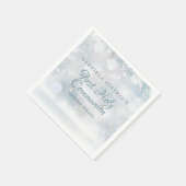 Moderne Eerste Sneeuwvlokken Eerste Heilige Commun Servet (Hoek)