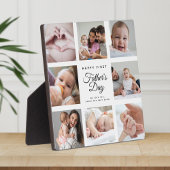 Moderne eerste Vaderdag Baby fotocollage Fotoplaat