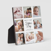 Moderne eerste Vaderdag Baby fotocollage Fotoplaat (Voorkant)