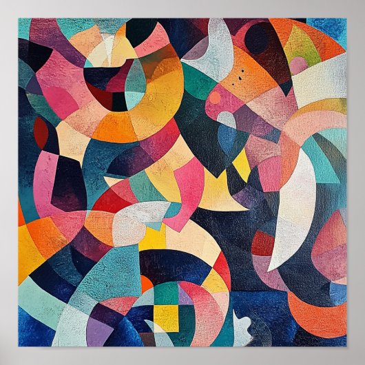Moderne Eetkamerdecoratie Midcentury Poster (Voorkant)