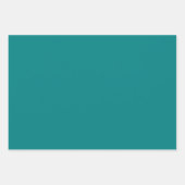 Moderne Effen Kleur Blauwgroen Blauw Groen Mat Cad Inpakpapier Vel (Voorkant 2)