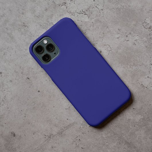 Moderne effen kleur in middernachtblauw Case-Mate iPhone case